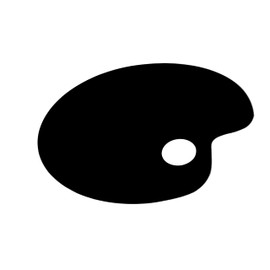 Paint Palette Black Acrylic 13" Watercolor Mixing Tray with Thumb Hole for Painting Parties DIY Arts and Crafts by Marketing Holders