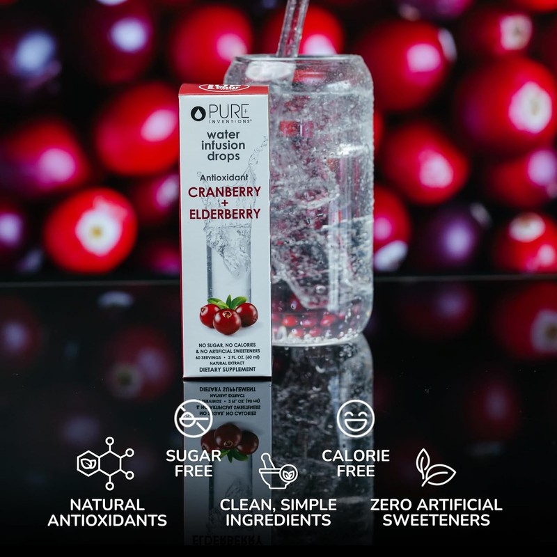 Pure Inventions - Antioxidant Fruit Extract Formulations Water Enhancers (60