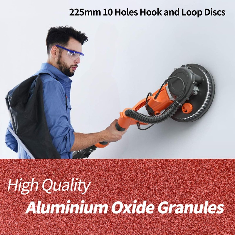 SenmaiTools 20 Pack 9 Inch 10 Hole 180 Grit Hook