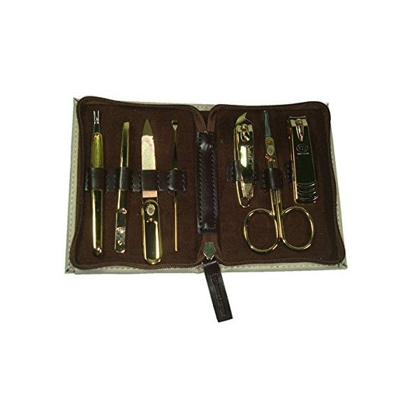Three Seven 777 Travel Manicure Pedicure Grooming Kit Set (Total 7 PC, Model: TS-0701MG), Made in Korea, Since 1975