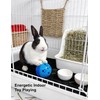 Rabbit Toys 10-Pack with Jingle Bells, Interactive Cage Enrichment Balls