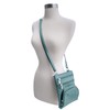Roma Leathers Auténtico bolso cruzado XL, multibolsillo, correa ajustable, XL,