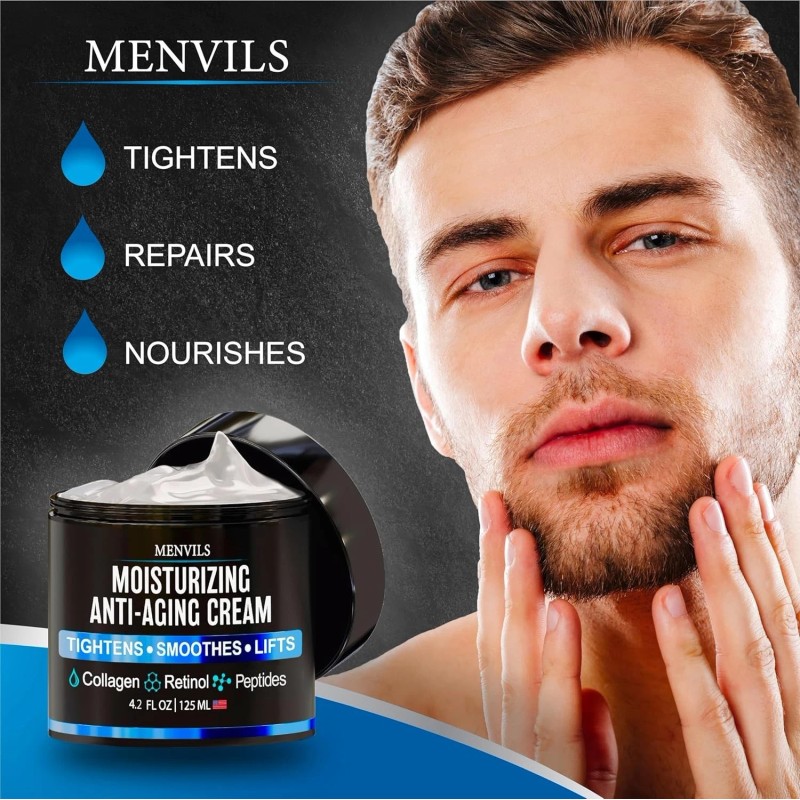 Mens Face Moisturizer Cream - anti Aging & Wrinkle for