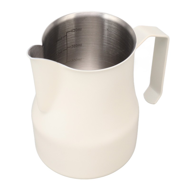 Milk Pitcher Cup 304 Stainless Steel Spout Mouth Scale Coffee