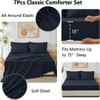 Sleepdown Queen Comforter Set with Sheets 7 Piece, All Season