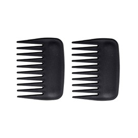 Streaker Combs, Anti Static Wide Tooth Hair Styling Detangling Comb Compact Palm-Sized No Handle Afro Comb for Men Women Curly Wavy Wig Salon Barber Home Office Travel Purse