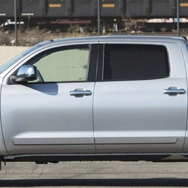 Dawn Enterprises FE2-TUN-CM-L Finished End Body Side Molding Compatible with Toyota Tundra - Silver Sky (1D6)
