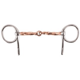 Schneiders FES Elite Copper Slow Twist Half Cheek Horse Bit Improved Horse Communication | Alleviates Tongue Pressure | Promotes Salivation | Ideal for Equestrian Training
