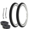 Pair of WESTWIND Bicycle TIRE 20" X 2.125" Black/White SIDEWALL