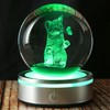 Goutangen 3D Cat Lover Gifts for Women Crystal Ball Cat