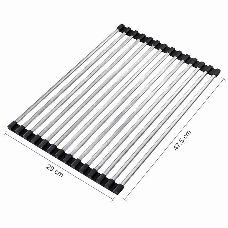 Stainless Steel Dish Drying Rack for Kitchen Sink – Drainage