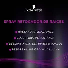 Schwarzkopf Retocador de raiz, castaño oscuro, 120 Ml