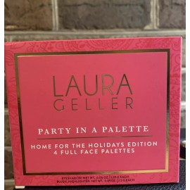 Laura Geller Party In A Palette Home For The Holidays Set of 4 Palettes NIB
