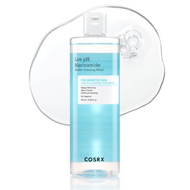 COSRX Low pH Niacinamide Micellar Cleansing Water Daily Mild Facial Cleansing Wash for Sensitive Skin, Sebum control, Korean Skin Care (13.52fl.oz/400ml) | COSRX