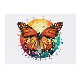 'Monarch Butterfly' Temporary Tattoo - Water Resistant, Skin-Safe, Non-Toxic Transfer (TO00073859)