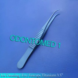 ODM  Iris Dressing (Eye) Forceps Titanium 3.5" Excellent Quality Cvd