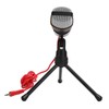 Condenser Computer Microphone Wired Stereo 3.5mm Audio with Stand Recording