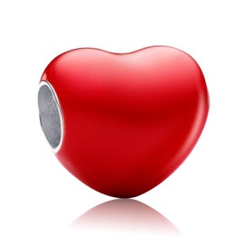 Colour-changing Hidden Message Heart Charm for Bracelets Necklaces,925 Sterling Silver Beads with Jewelry Gift for Women Girls Family Friends at Christmas Mother's Day