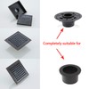 SEABEFORE Oil Rubbed Bronze Shower Drain Square Shower Drain 6