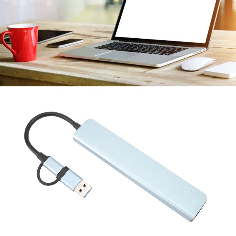 8 In 1 USB C Hub Aluminium Alloy with 1