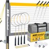 Haokelball Professional Badminton Set with Anti-Sag Design, Portable Badminton Net,