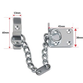 Door Security Chain Restrict Unique Narrow Design to Fit All Door Types & Sizes, Secure & Reliable Door Chain for Safer Caller Identification CEN071