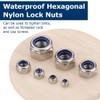 170 PCS Locknut Assortment 7 Sizes Nylock Nuts M3 M4