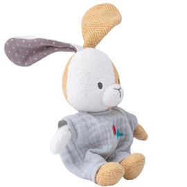 CUDDLE CORNER Bunny Stuffed Animal Organic Cotton Baby Plush Toys, 5.5" Plush Bunny Soft Cuddly Toy Mini Bunny Toy for Babies and Toddlers