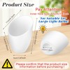 5 Pieces Plastic Lamp Shade Replacement Horseshoe Lampshade Cover White