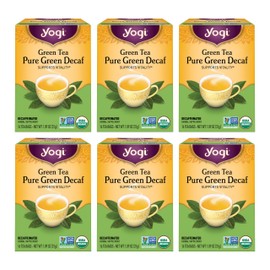 Yogi Yogi Tea - Green Tea Pure Green Decaf (6 Pack) - Supports Vitality - 96 Tea Bags