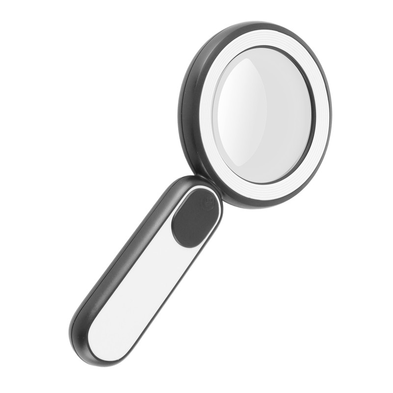 8X Rechargeable Magnifying Glass with Light 21Led 3 Mode Magnifying