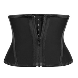 Atbuty Short Torso Waist Trainer for Women Petite Latex Underbust Waist Cincher Corset Sport Girdle