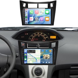 5/6GWiFi,8Core 4GB+64GB Radio for Toyota Yaris 2006-2011 Car Stereo with Snapdragon Processor Android 13 Radio 9 Inch 1280x720 IPS Touchscreen Carplay/Android Auto JHi-Res GPS DSP FM/RDS SWC Camera
