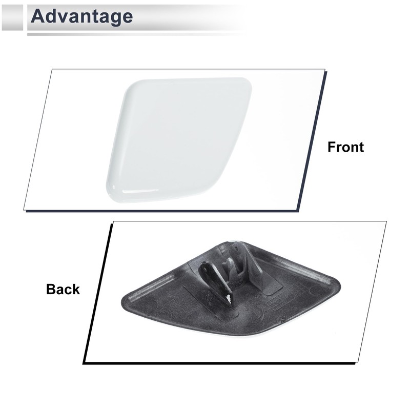 RATCHROLL Front Left Side Bumper Headlight Washer Nozzle Cover Cap