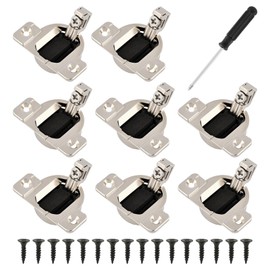 8 Pack Replacement for Blum 30.310-11.02 Cabinet Door Hinges, 110 Degree Screw-On Compact 33 Hinge, Without Mounting Plate, with Screws and Screwdriver