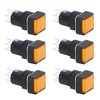 25Pcs Squares Push Button Switch 8 Pin Self Locking Switches