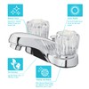 Aqua Vista 10-B421-AV Two Handle Bathroom Sink Faucet, Polished Chrome