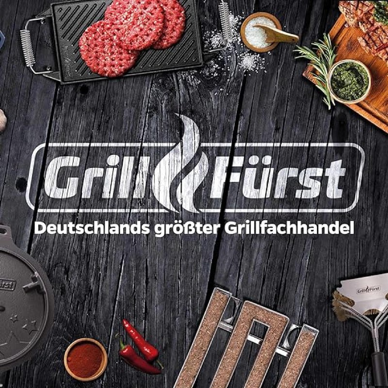 Grillfürst Barbecue Glove - Heat Resistant Leather Glove Made of