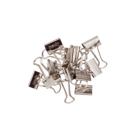 Original Mauly Klemmer 19 mm, foldback clamp, clamping width 7 mm, 2141996, box 12 pieces, light silver