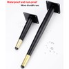 TempFoo 6 Inch Metal furniture Legs Oblique Conical Metal Legs