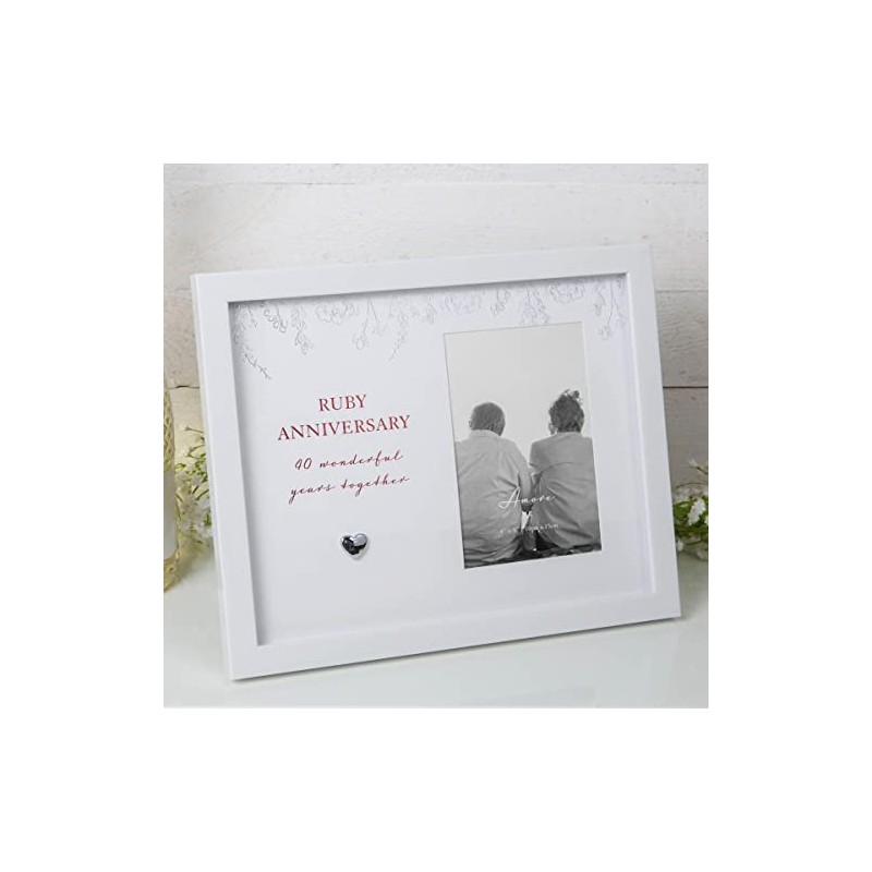 Amore Wedding Anniversary 40th Photo Frame 6 X 4 Range