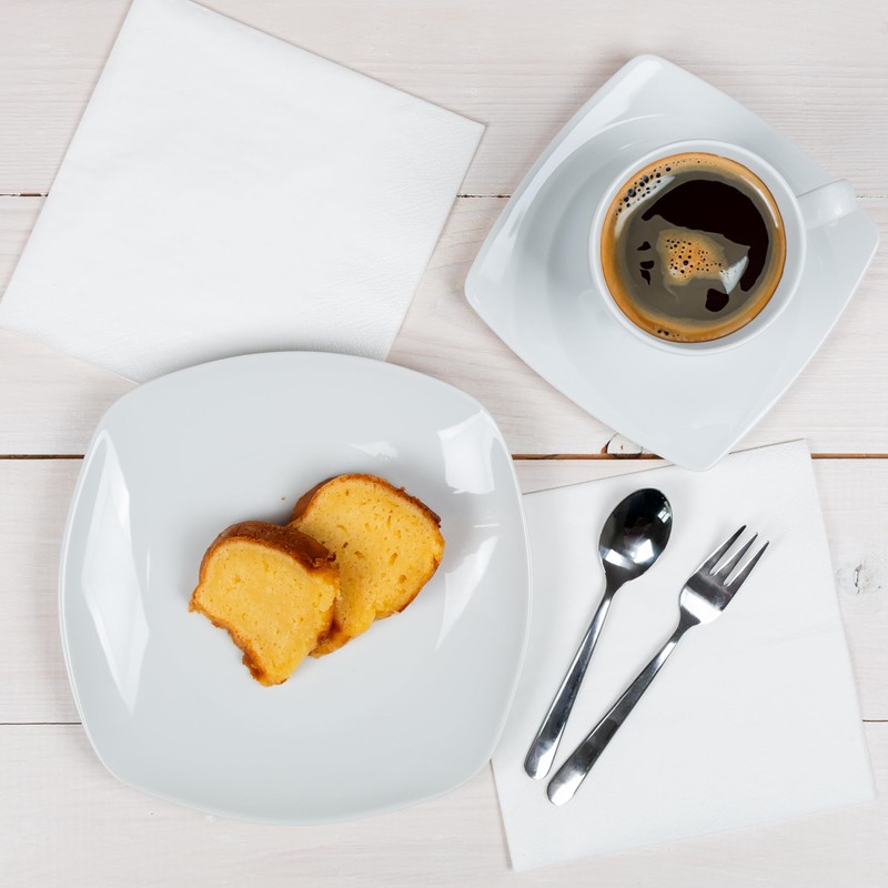 HEKU 30241-01: 100 Plain Napkins, 3-Ply, 33 x 33 cm,