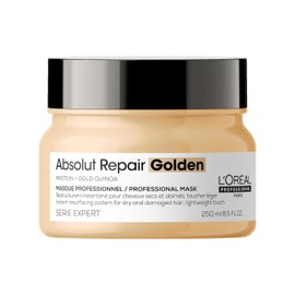 L’Oréal Professionnel Golden Lightweight Mask, With Protein And Gold Quinoa for Fine-Medium Dry And Damaged Hair, Serie Expert Absolut Repair, 250 ml
