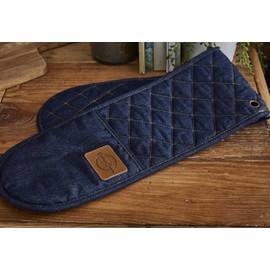 Cooksmart Double Oven Glove, Oxford Denim
