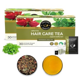TEACURRY Healthy Hair Tea - 60 Tea Bags | 60 Day Healthy Hair Tea For Hair Growth, Shine, Repair and Strength | 100% Natural Black Tea for Hair Loss