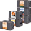 SsnDdm 2-Size Clothing Storage Boxes – 4/6/8-Pack folding clothing storage