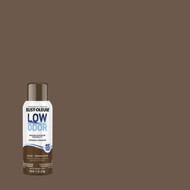 Rust-Oleum Low Odor Premium Spray Paint, 11 oz, Gloss Brown Bear, 6 Pack