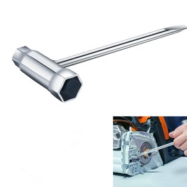 Lunpog 1 Piece 13 mm x 19 mm Spark Plug Wrench Chainsaw Wrench T Wrench Combination Wrench