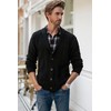 JMIERR Men's Cardigan Sweaters Fall Casual Long Sleeve Shawl Collar