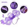 Needzo Purple Fascinator Kentucky Derby Headband for Women, The Oaks,
